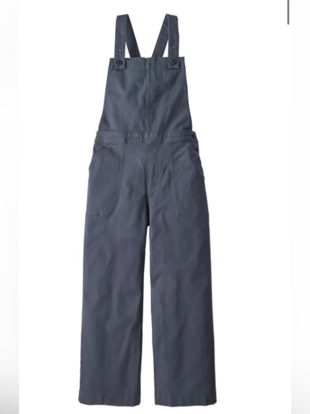 Patagonia Women's Stand Up Cropped Overalls Size 12 Organic Blue Outdoors